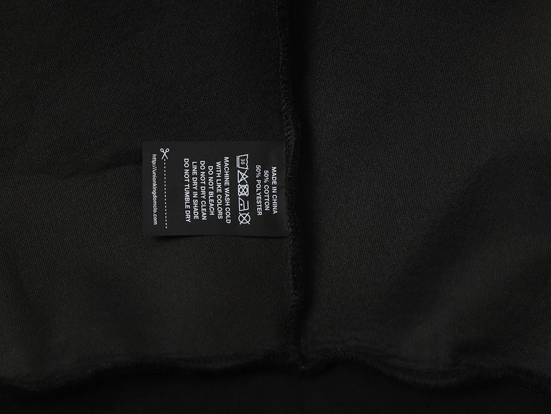 GSM BOXY CROPPED FIT 'BLACK' ZIP-UP HOODIE
