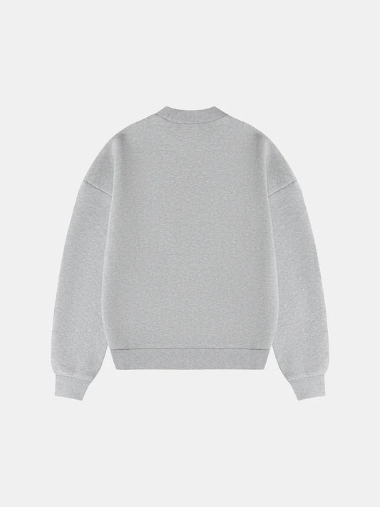 BOXY CROPPED FIT 'GRAY' CREWNECK