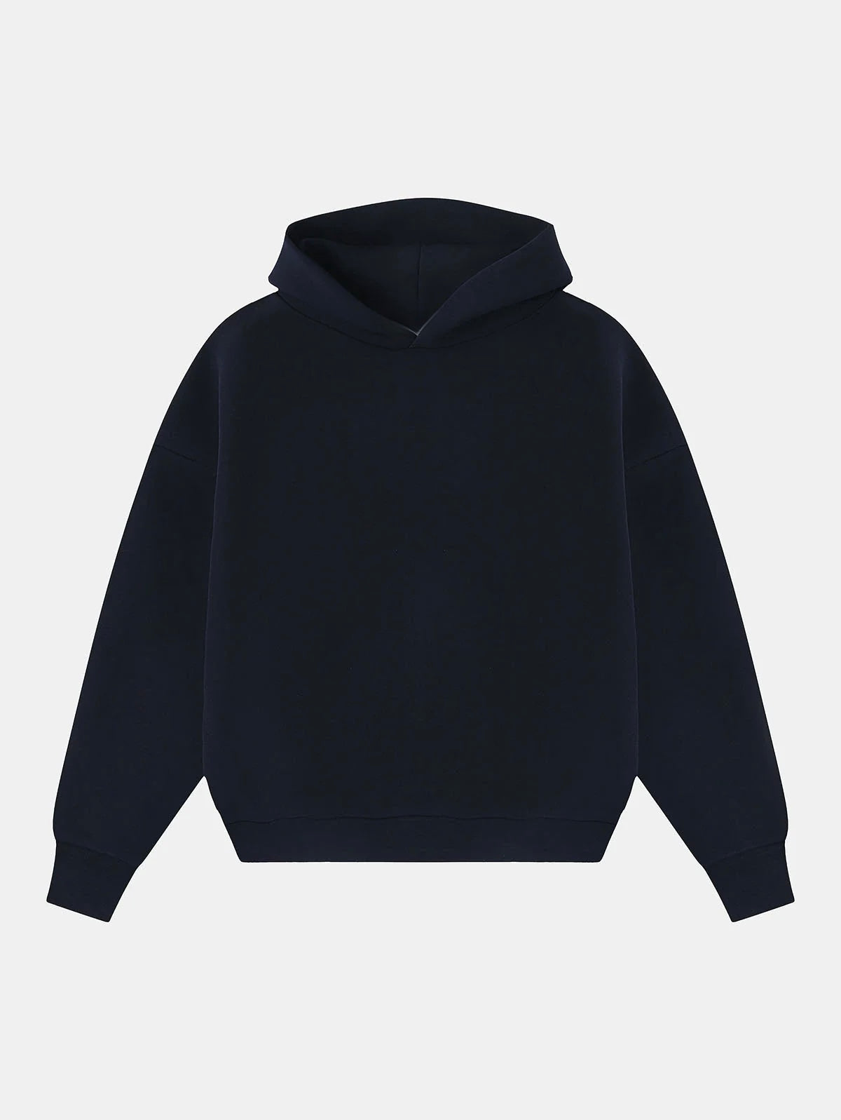 BOXY CROPPED FIT 'NAVY' HOODIE