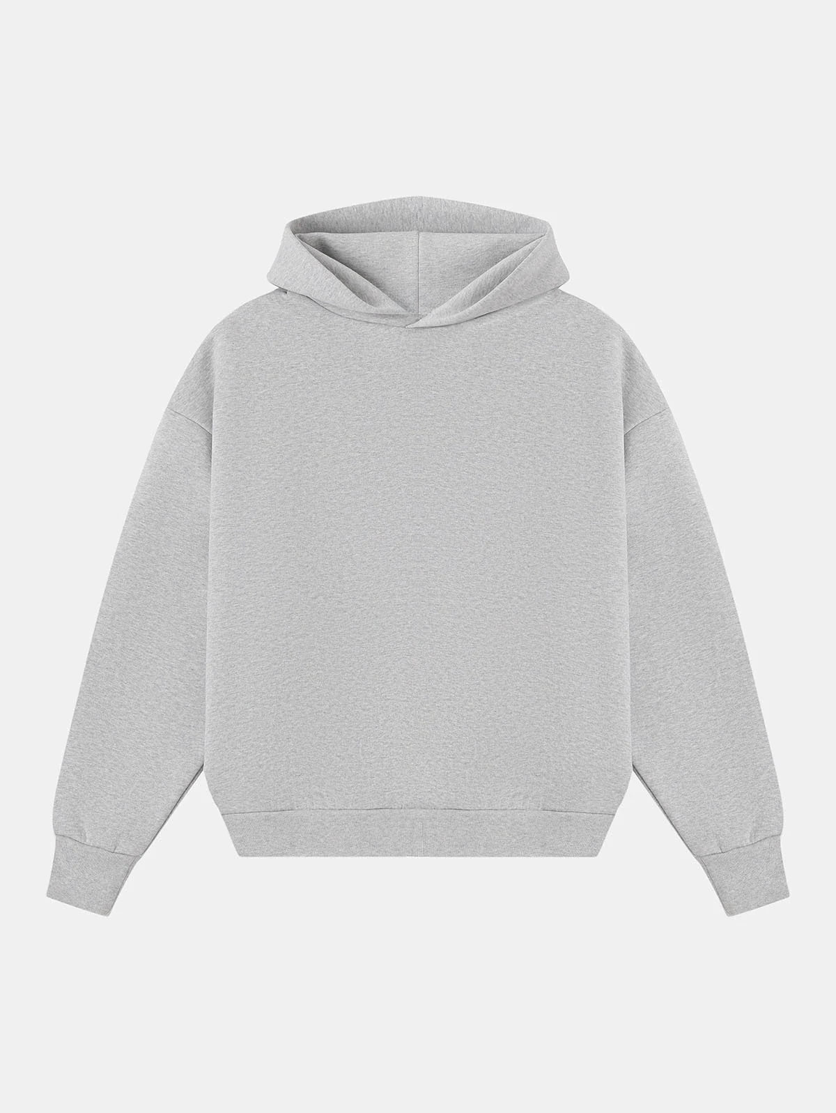 BOXY CROPPED FIT 'GRAY' HOODIE