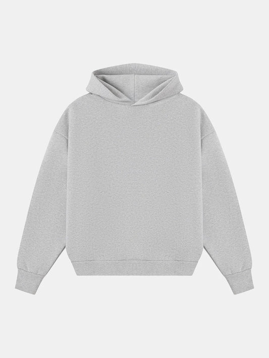 BOXY CROPPED FIT 'GRAY' HOODIE