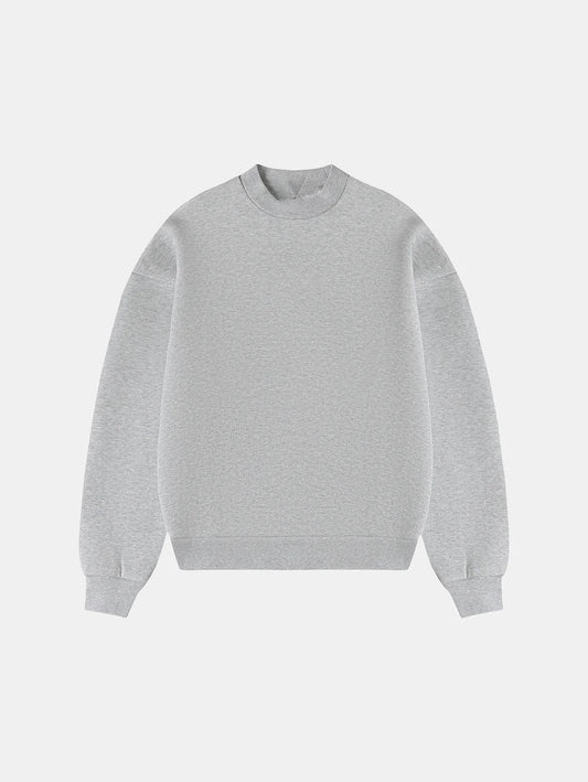 BOXY CROPPED FIT 'GRAY' CREWNECK