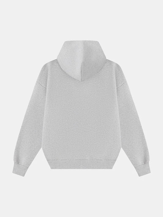 BOXY CROPPED FIT 'GRAY' HOODIE