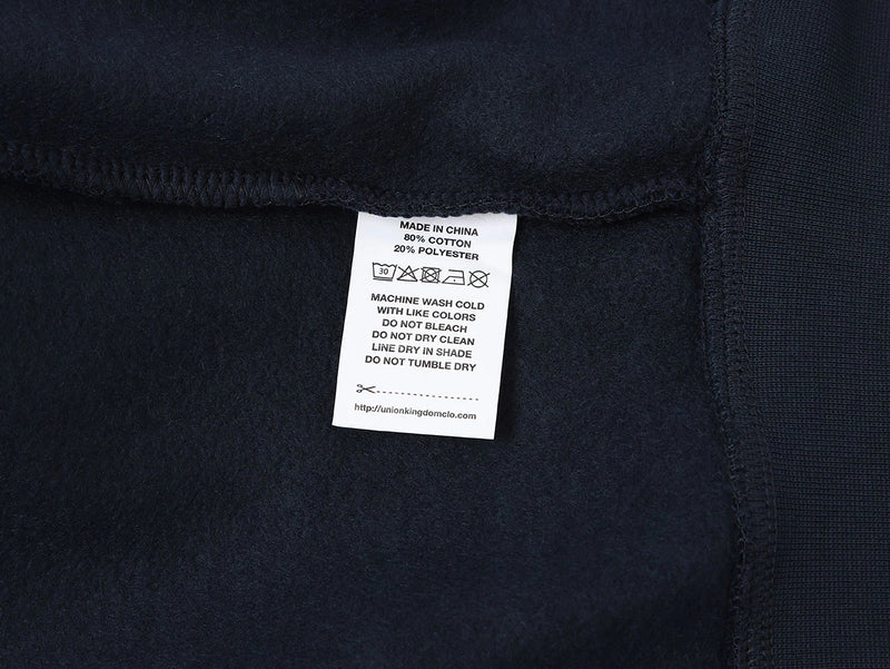 GSM BOXY CROPPED FIT 'NAVY BLUE' ZIP-UP HOODIE