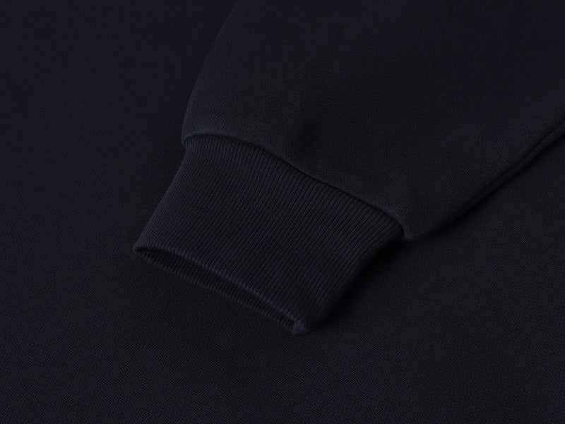 BOXY CROPPED FIT 'NAVY' CREWNECK