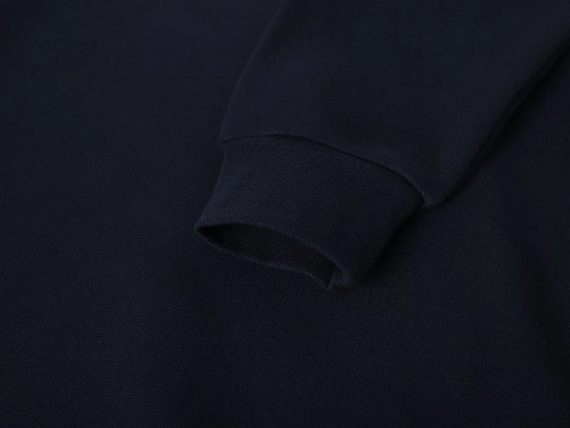 BOXY CROPPED FIT 'NAVY' HOODIE