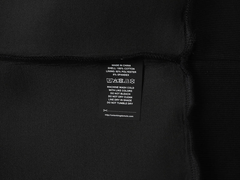 BOXY CROPPED FIT QUARTER-ZIP 'BLACK’ SWEATER